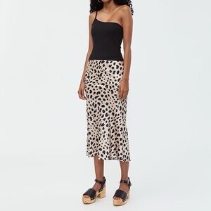 Stelen Madina Slip Skirt in Cheetah